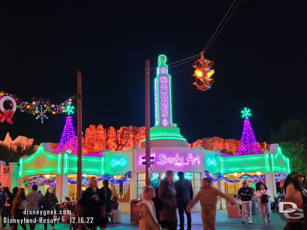 Passing through Cars Land