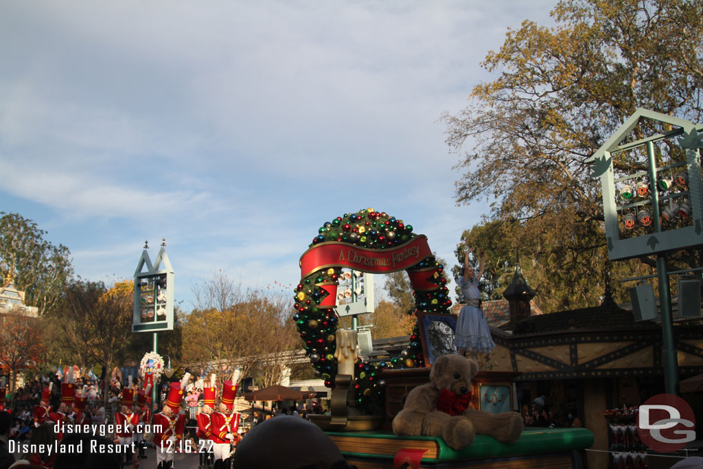 3:34pm - Passed the start of the parade in Fantasyland.