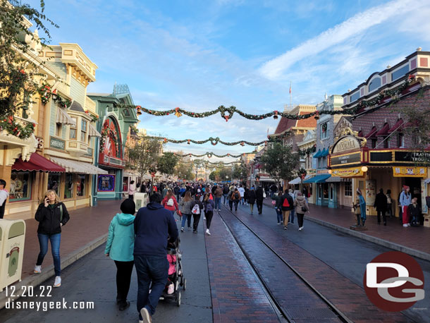 Main Street USA 10 minutes before park opening.