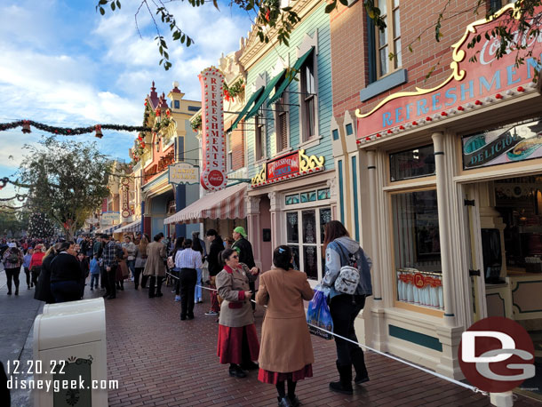 Today is a Candy Cane Day.  We opted not to buy one. The line was not bad.