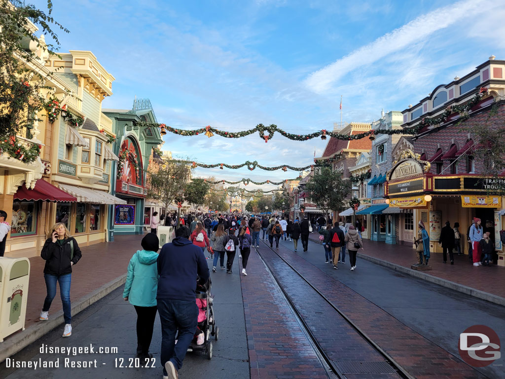 Main Street USA 10 minutes before park opening.