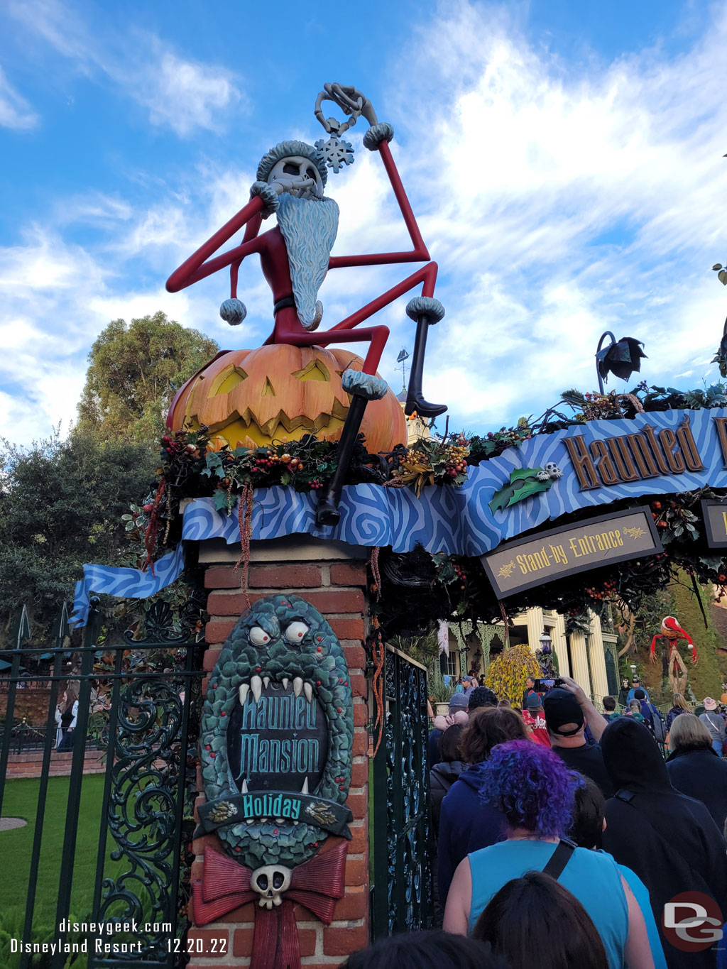 8:06am - First stop for me Haunted Mansion Holiday