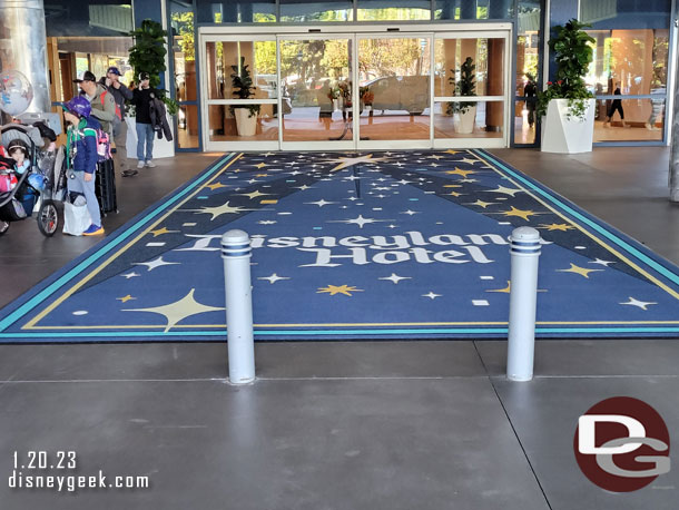 A new large rug at the main entrance to the Fantasy Tower