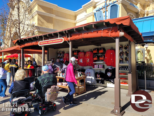 Lunar New Year merchandise near the Little Mermaid