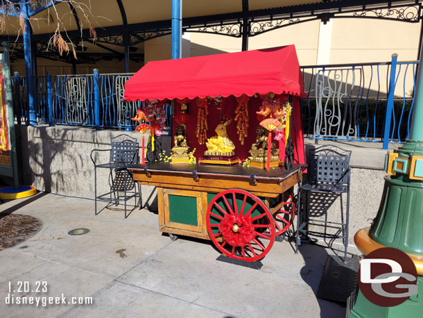 A display near the arts and crafts area