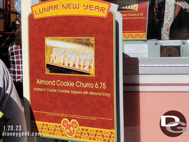 A Lunar New Year churro offering