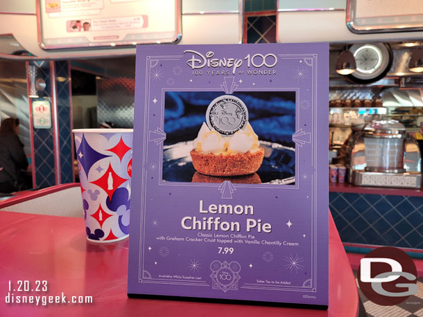 A Disney100 offering available in Flo's V-8 Cafe