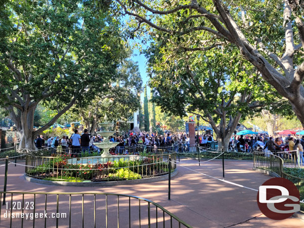 The extended queue for Haunted Mansion Holiday was not needed at the moment.