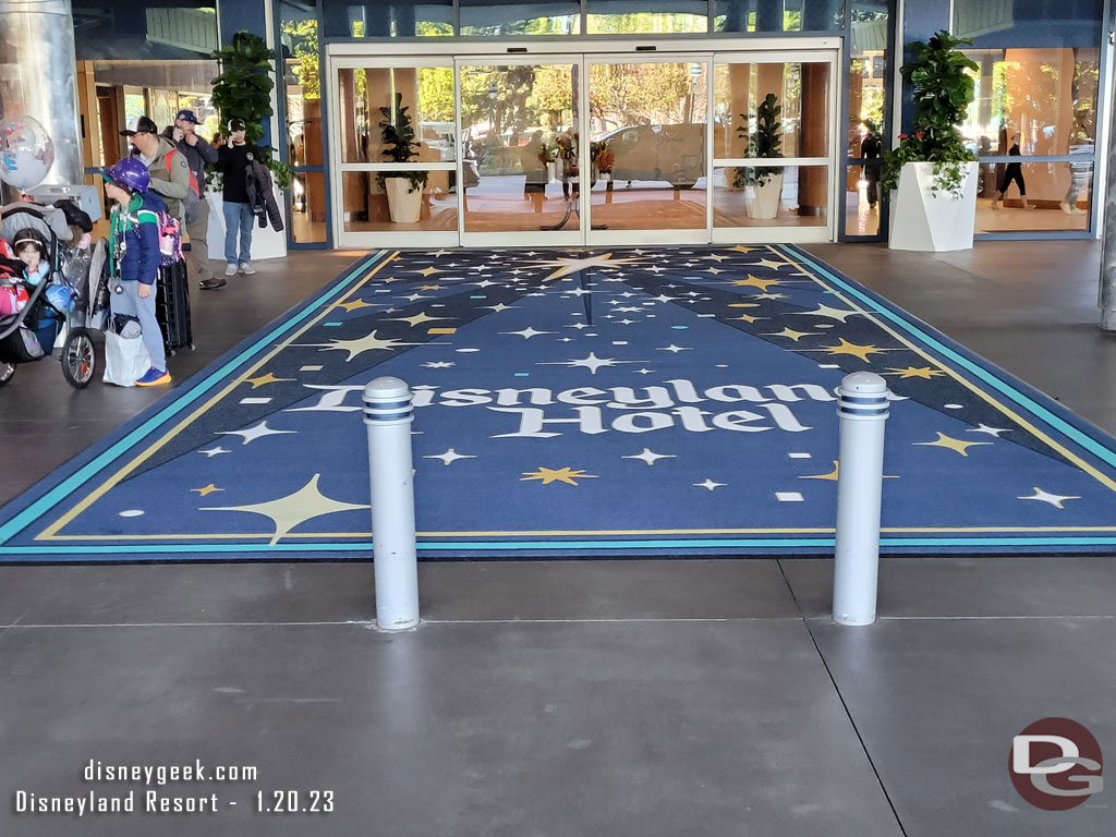 A new large rug at the main entrance to the Fantasy Tower