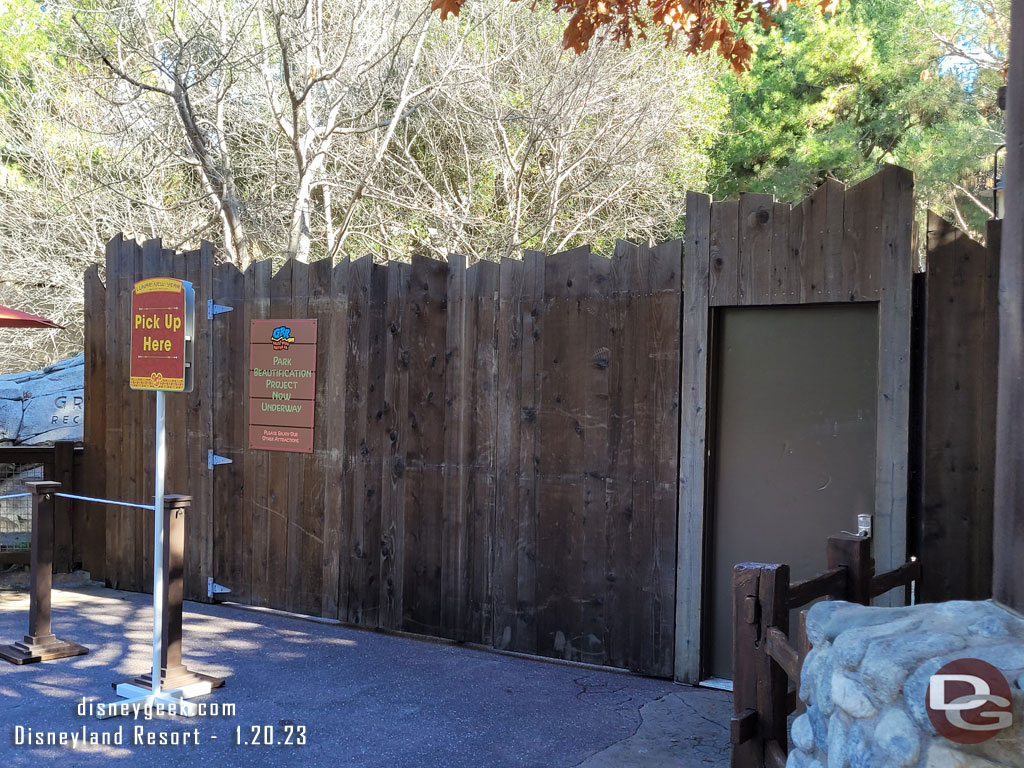 The back trail is closed due to the attraction renovation that is underway.