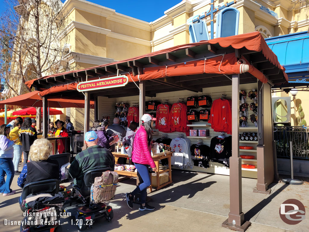 Lunar New Year merchandise near the Little Mermaid