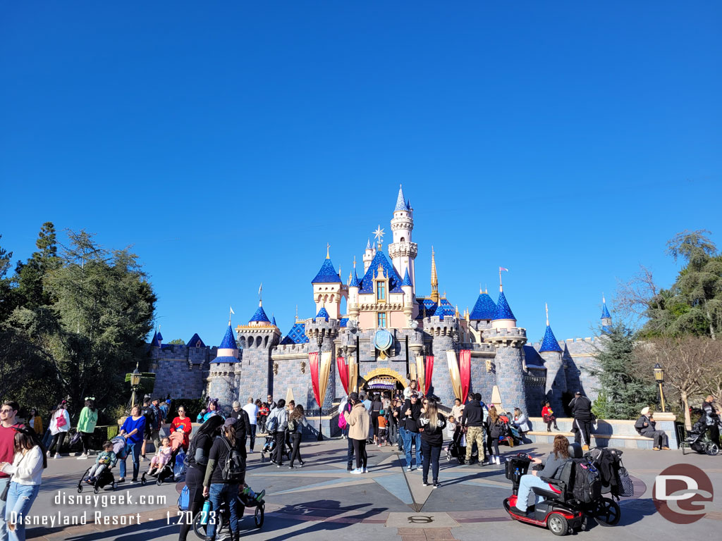 Sleeping Beauty Castle this afternoon