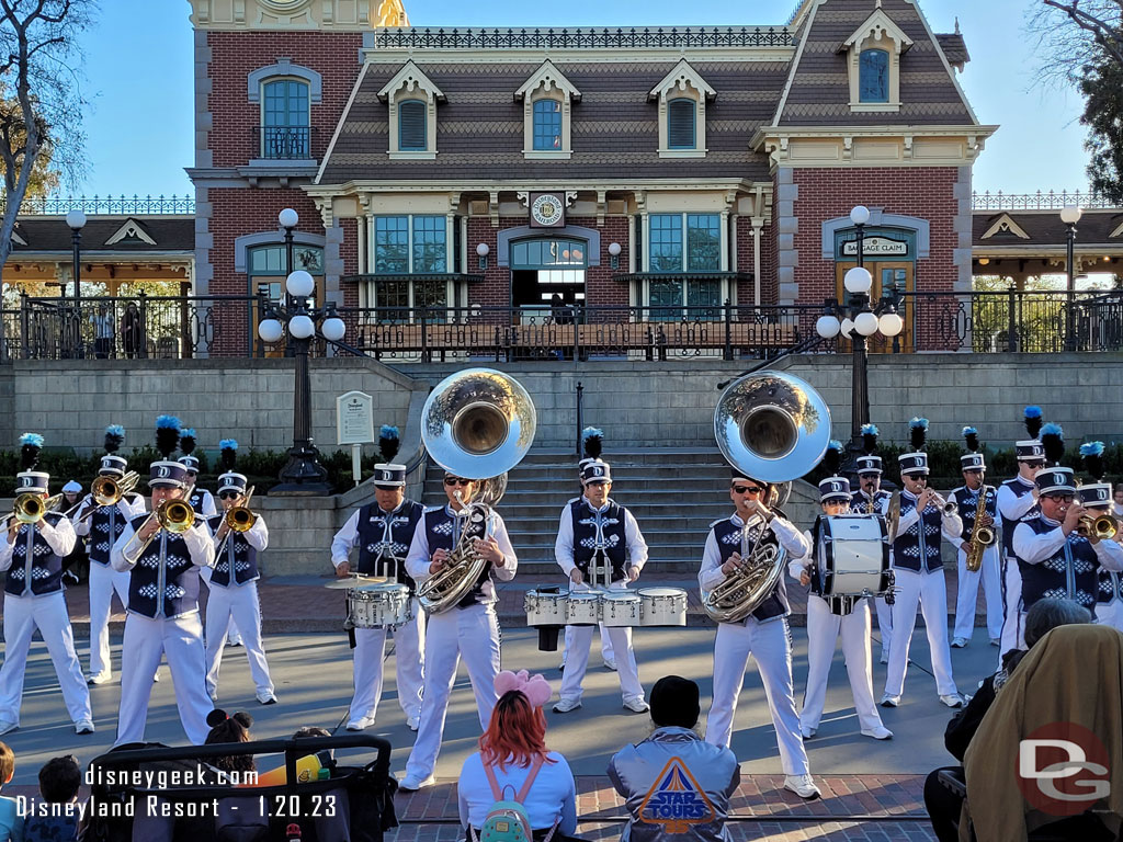 The Disneyland Band performing in Town Square