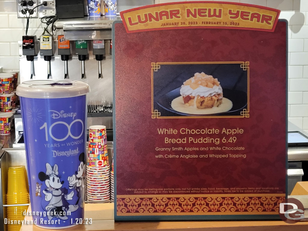 Pacific Wharf Cafe offerings