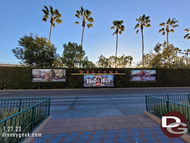 The Mickey and Friends tram stop billboards. Really surprised not to see Disney100 on them.