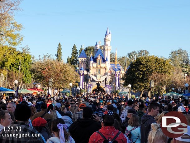 The crowd in the hub this morning.