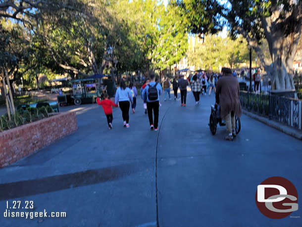 The walk to New Orleans Square is more pleasant