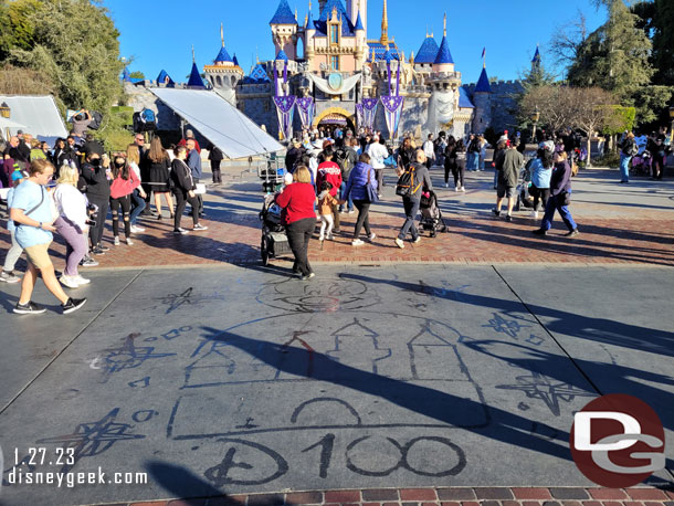 Disney100 water art in the hTub