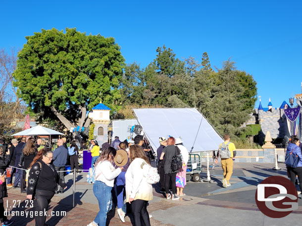 A media location set up off to the west side of the castle