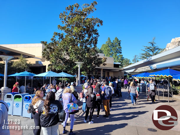 The line stretched out to here. The hot item was the Disney100 Mickey sipper.