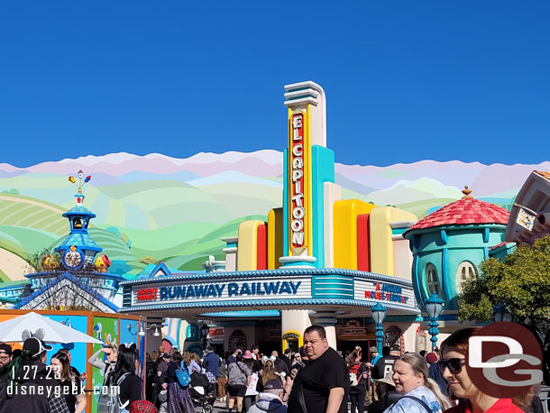 The El Capitoon houses the new Mickey & Minnie's Runaway Railway attraction