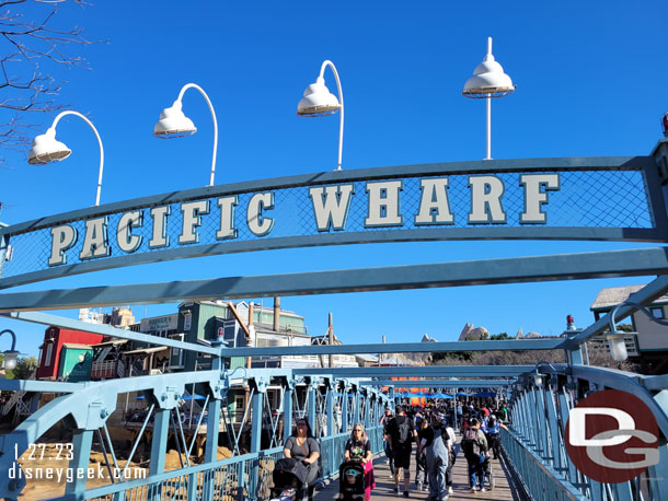 Back to the Wharf to meet some friends