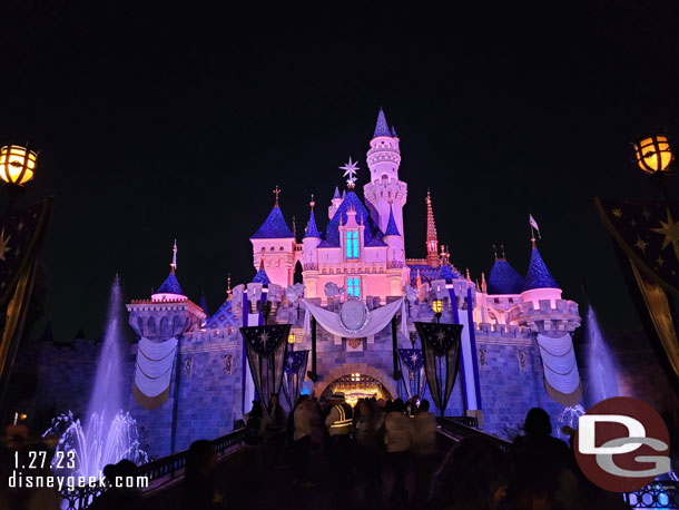 Sleeping Beauty Castle this evening