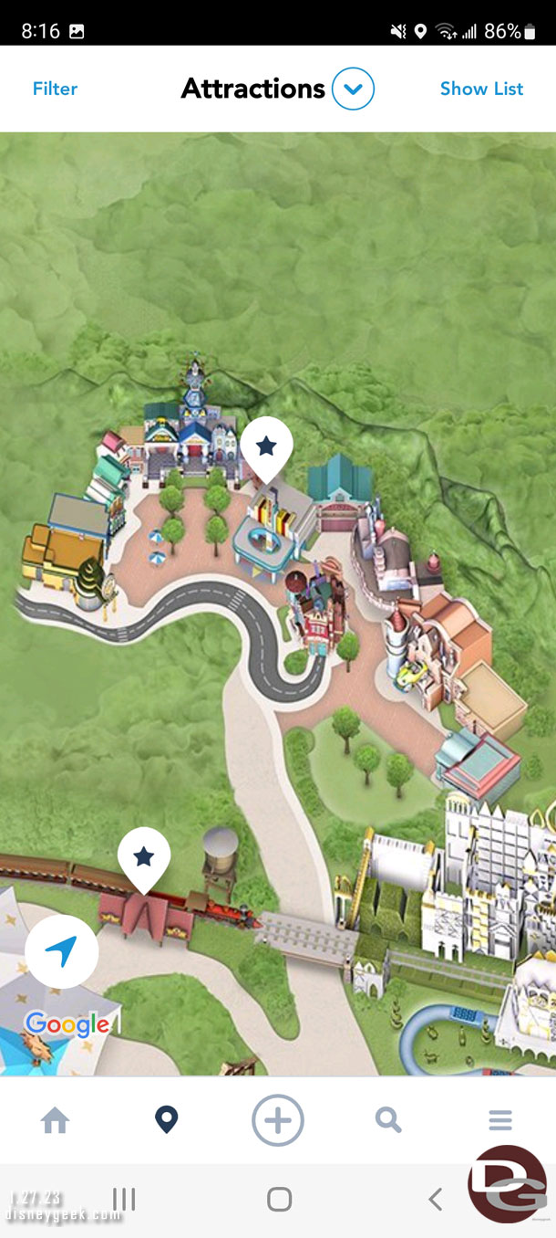 A closer look at the reconfigured Toontown.