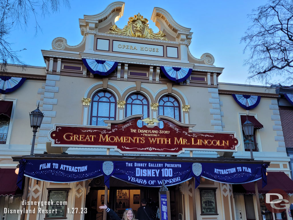 The Disney Gallery has a Disney100 exhibit.. I will head there later.