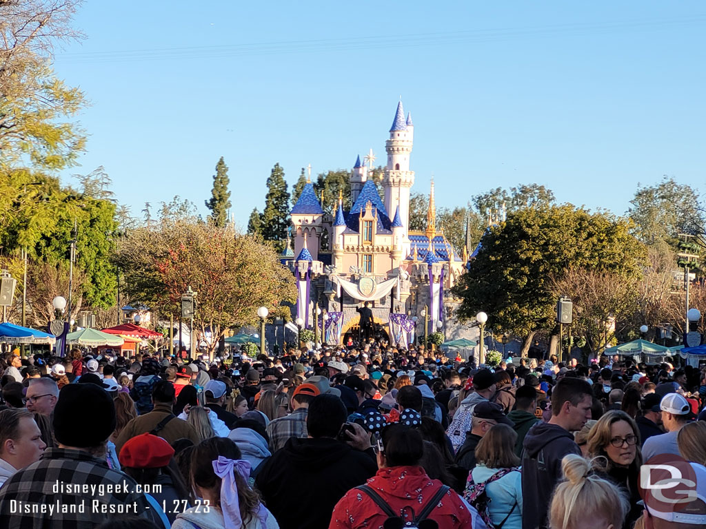 The crowd in the hub this morning.