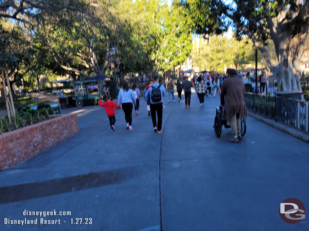 The walk to New Orleans Square is more pleasant