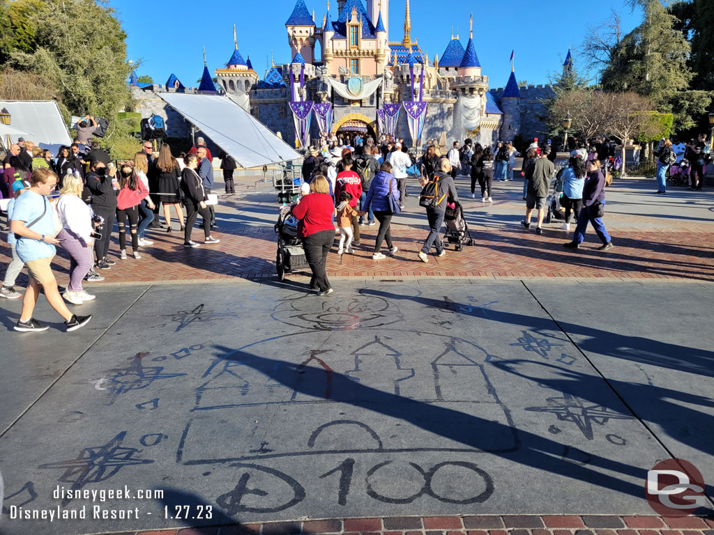 Disney100 water art in the hTub