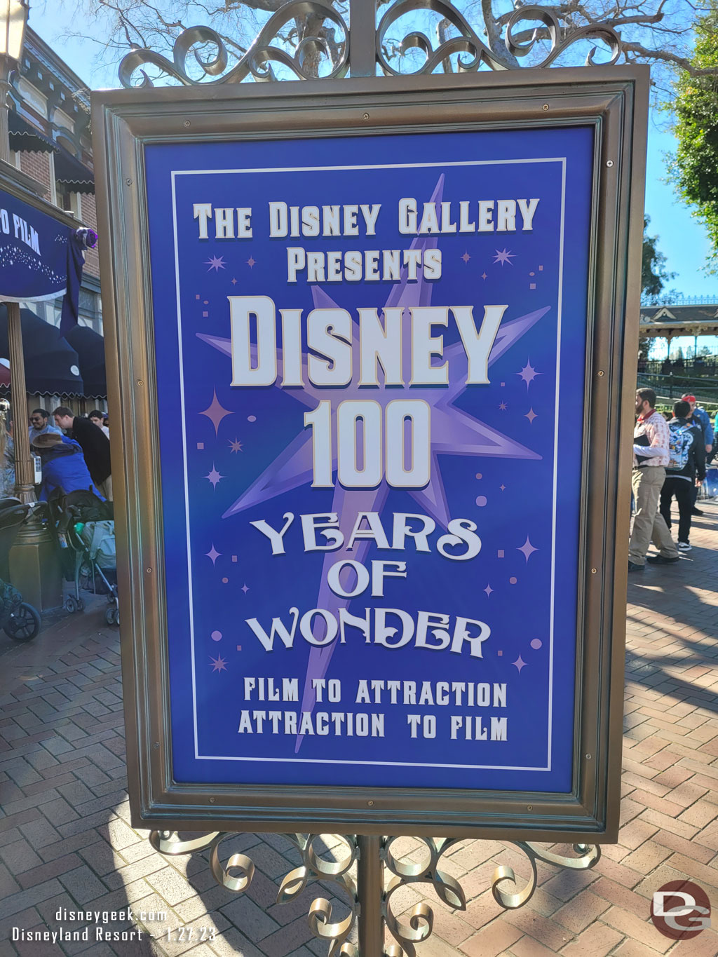 Time to visit the Disney100 Years of Wonder exhibit in the Disney Gallery.