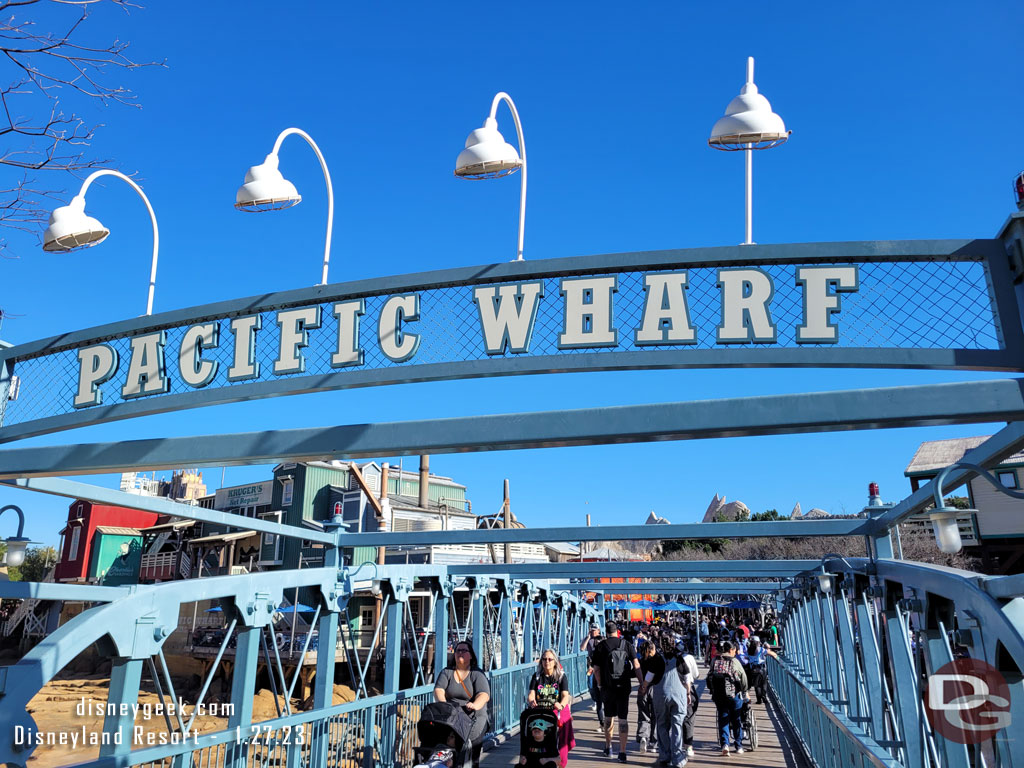 Back to the Wharf to meet some friends