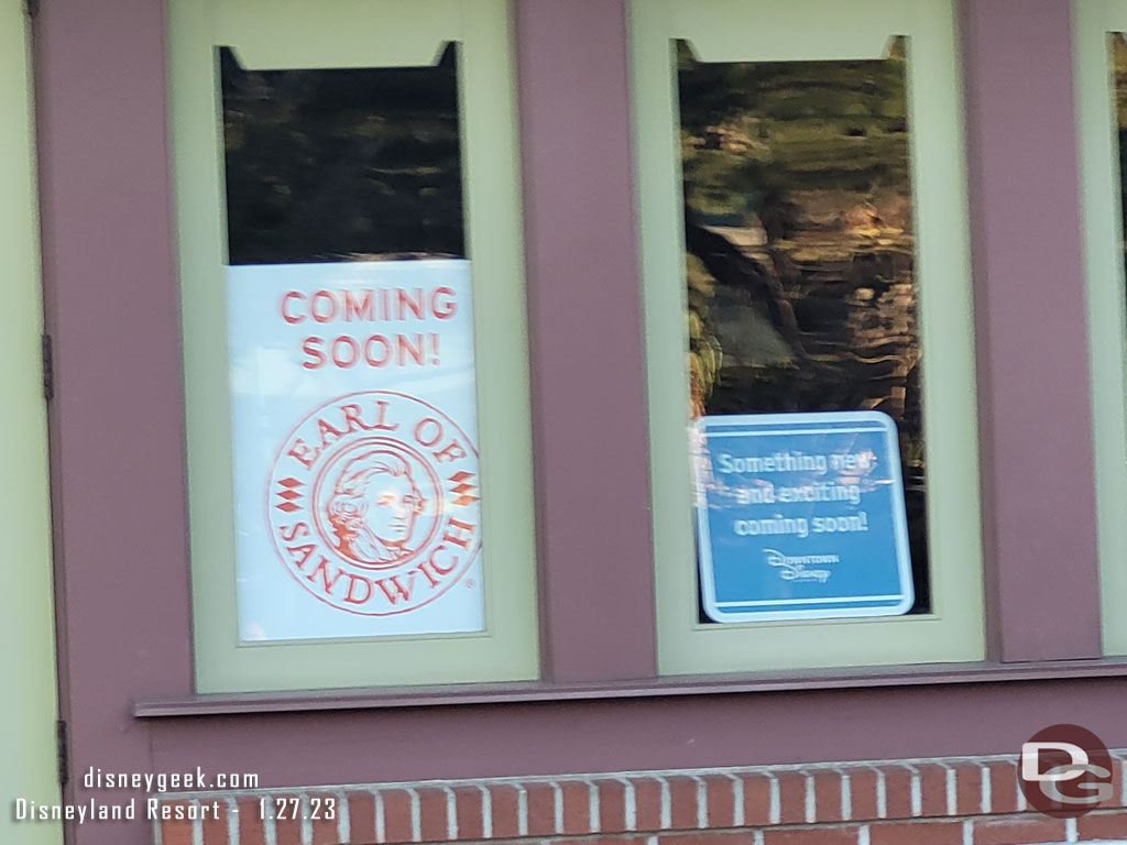 Earl of Sandwich signs in the former La Brea Bakery