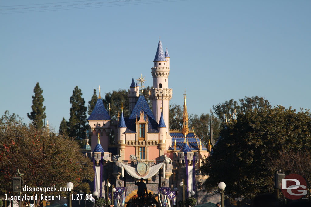 Sleeping Beauty Castle this morning