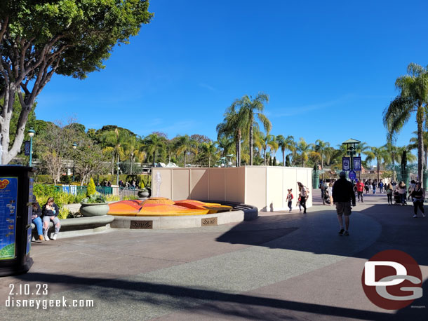 Looks like more pavement work near the fountain.