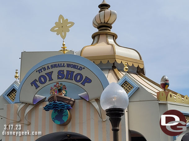 Mr. Toad egg at the it's a small world Toy Shop