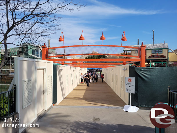 The bridge has reopened since since my last visit.