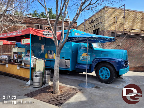 The beer truck is still operating.