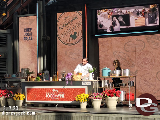 I missed the opening and the schedule did not list who this chef was. This was the 4:45pm demonstration.