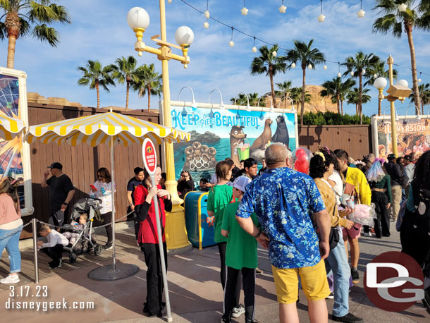 The Incredicoaster queue was backed up to nearly the ice cream stand