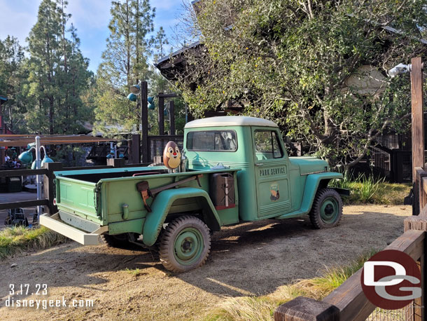 Grizzly Peak at the Park Ranger truck