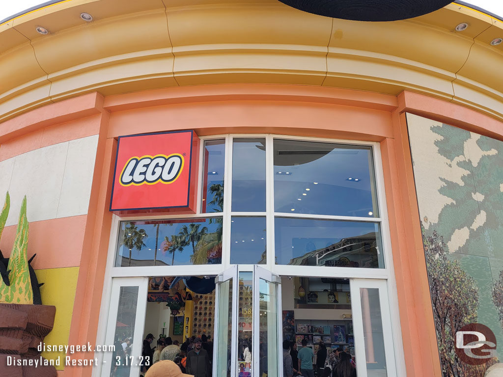 Can you spot the egg in the Lego Store?