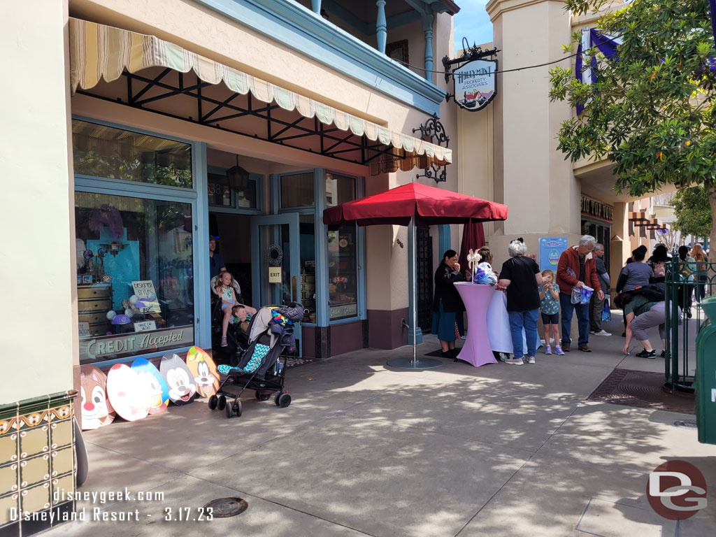 An egg redemption/purchase location on Main Street USA