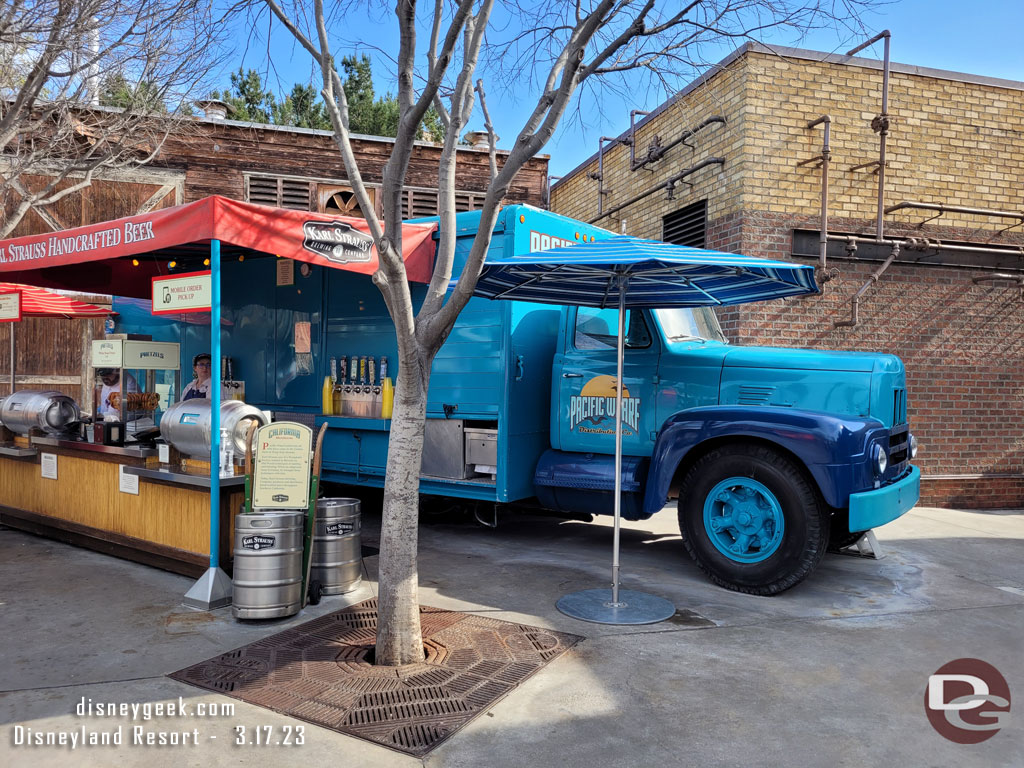 The beer truck is still operating.