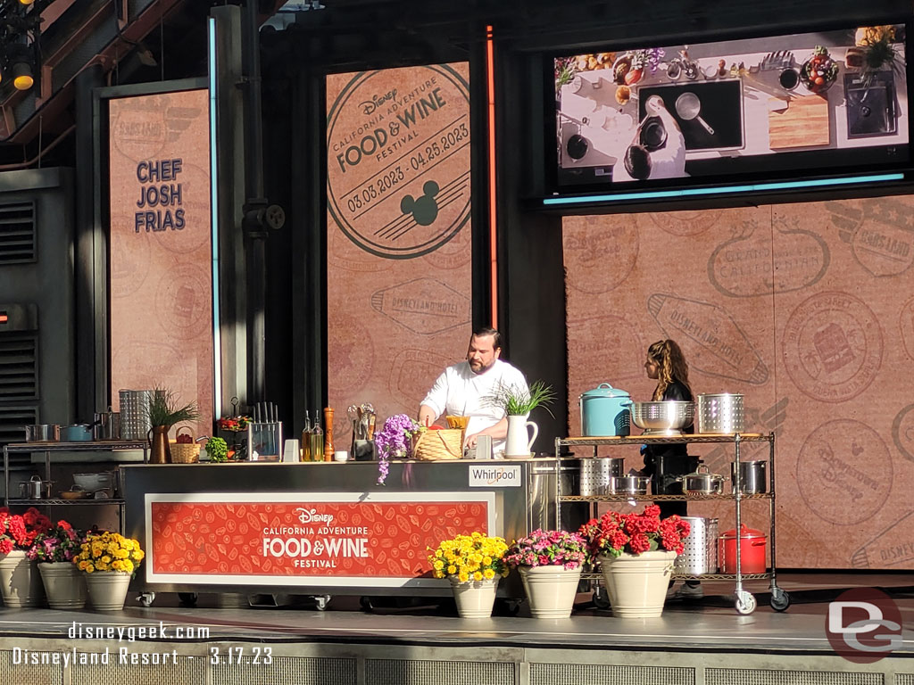 I missed the opening and the schedule did not list who this chef was. This was the 4:45pm demonstration.