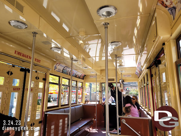 The Red Car Trolley was boarding and there was plenty of seating so decided to go for a ride.