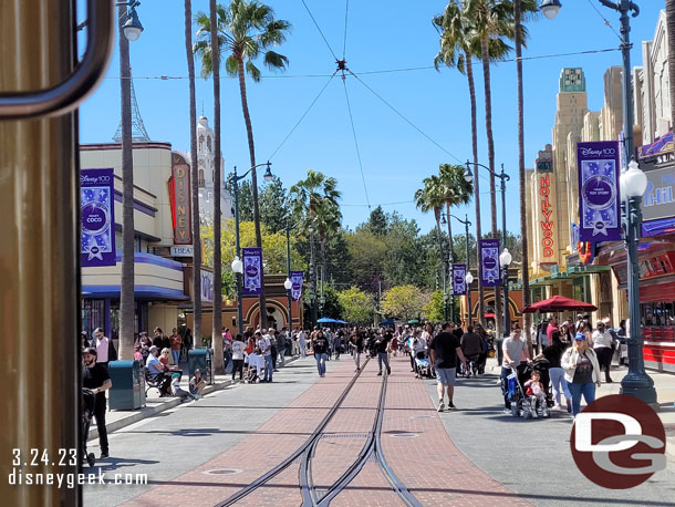 Cruising up Hollywood Blvd.