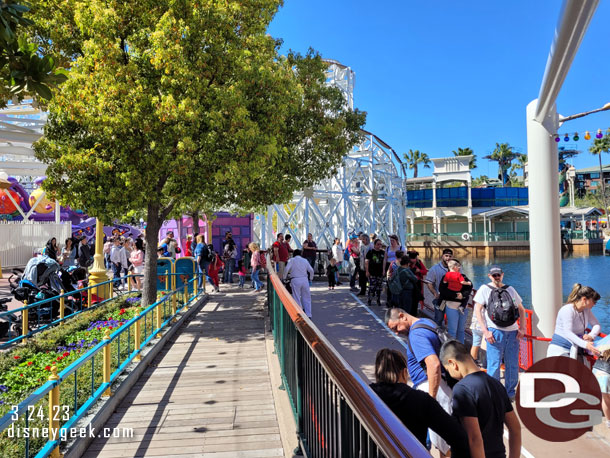 Thought about a spin on the Pal-A-Round but the queue was out into the walkway toward the Emotional Whirlwind